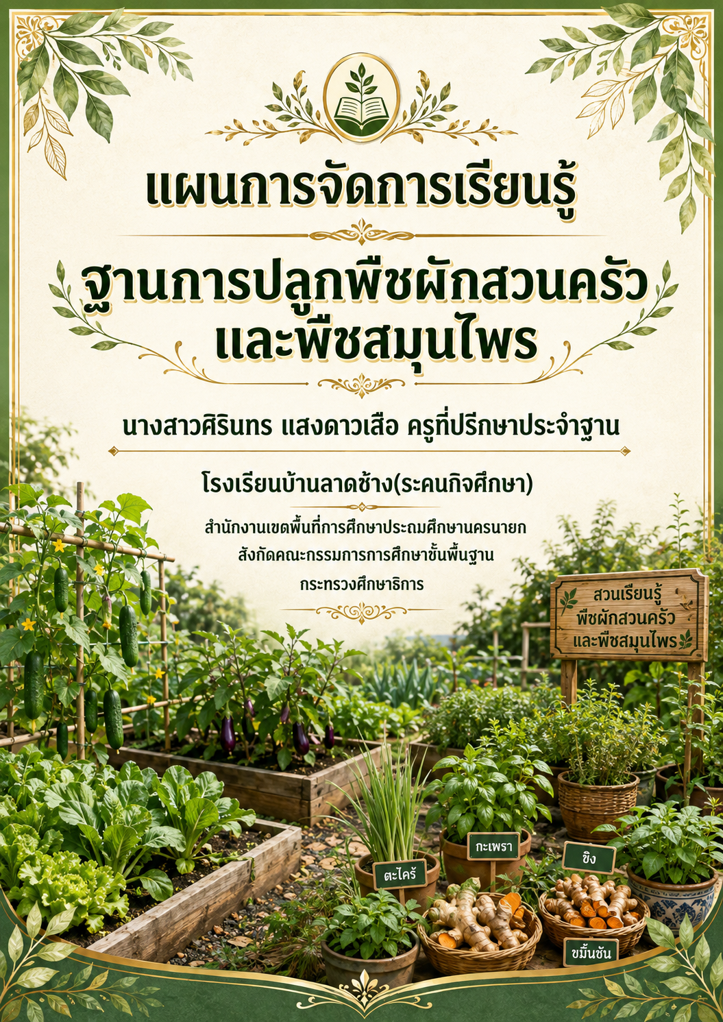 พืชผักสวนครัว พืชสมุนไพร